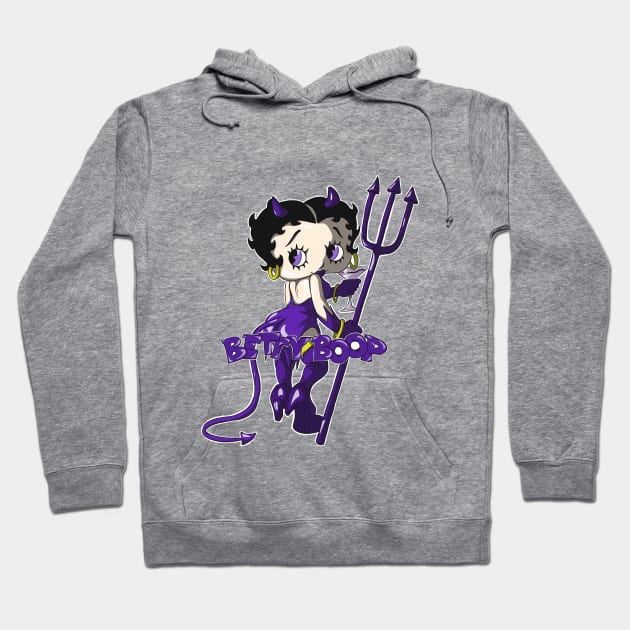 Betty boop (devilish) Hoodie by vampskills2n